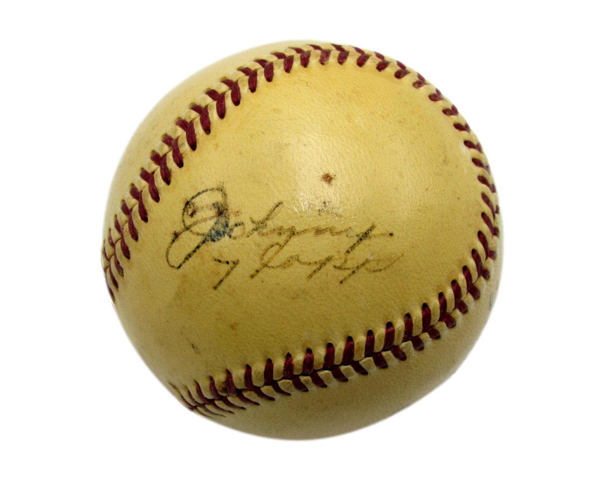 Eddie Rommel Johnny Hopp A'S/Umpire Signed/Auto