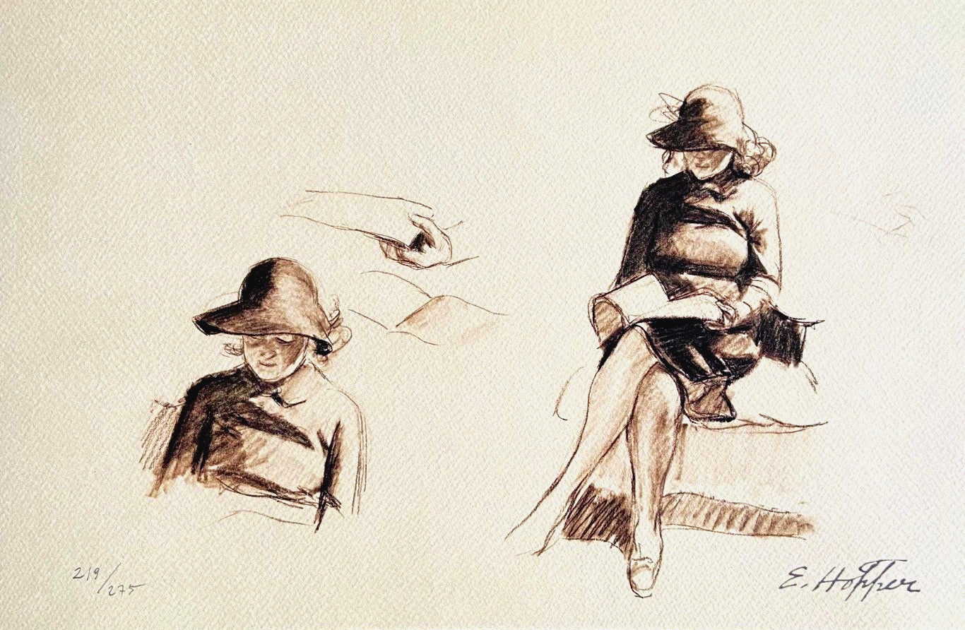 Edward Hopper Lithograph Certified - 1986 (Georgia O'Keeffe Francis Bacon)