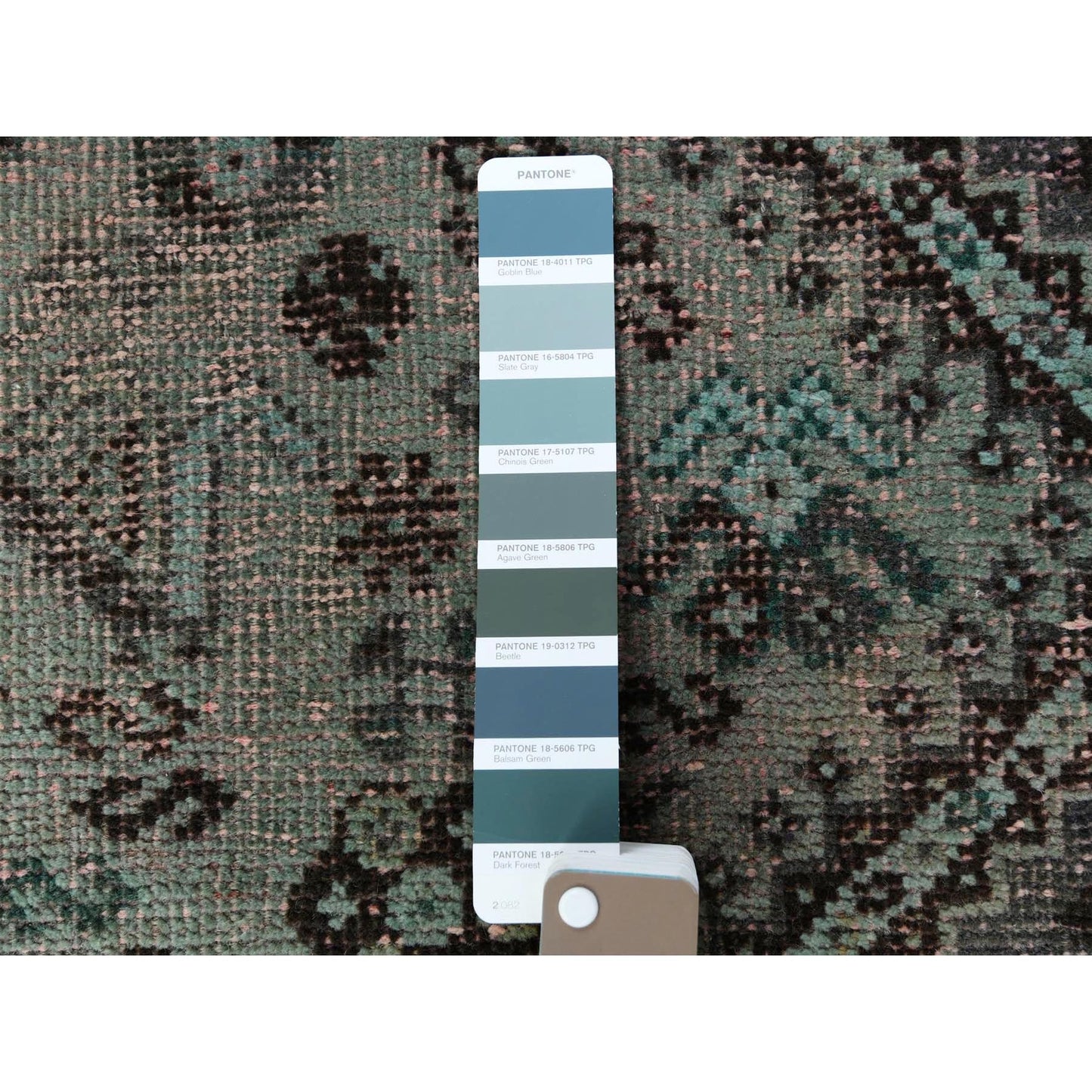 5'X8' Semi Antique Gray Farsian Sheeraz Worn Down Hand Knotted Wool Rug