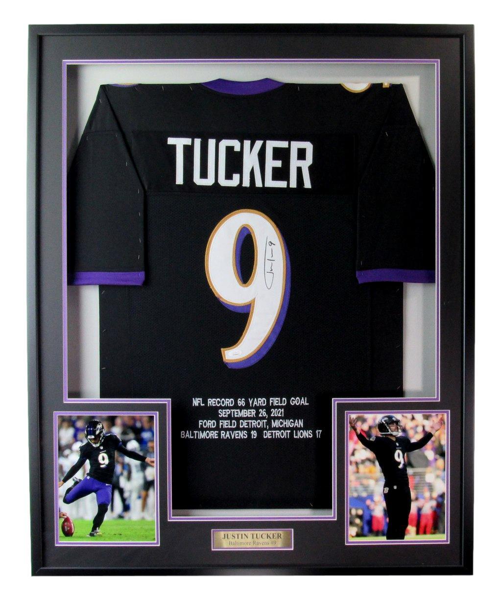 Justin Tucker Autographed Framed Baltimore Ravens