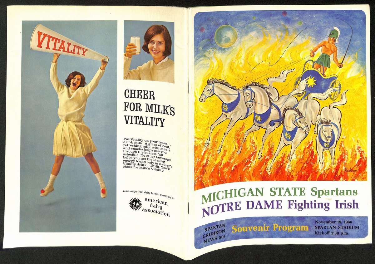 1966 Michigan State Vs Notre Dame College