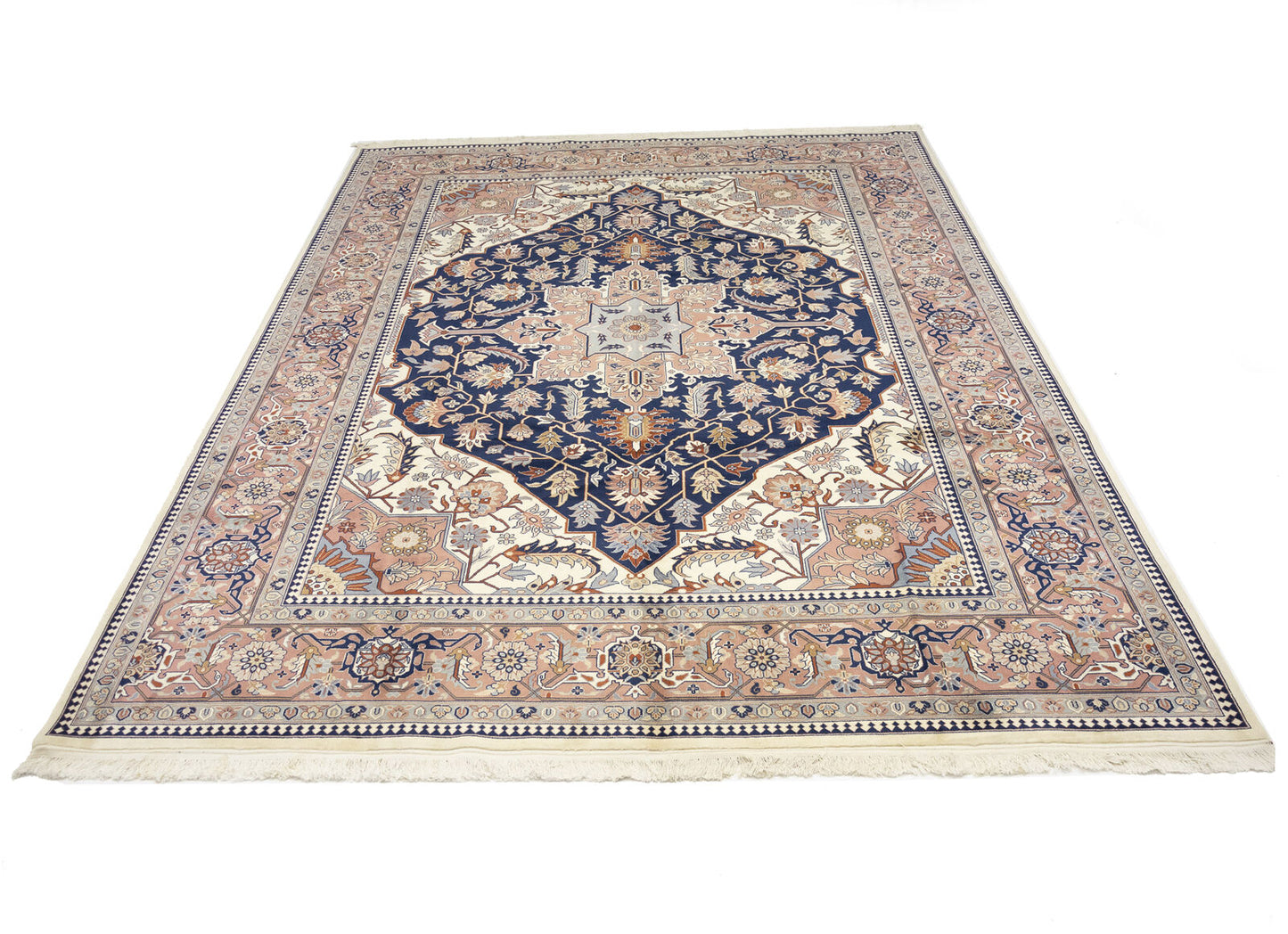 Hand-Knotted Vintage Serapi Oriental Rug 9X12 Ft