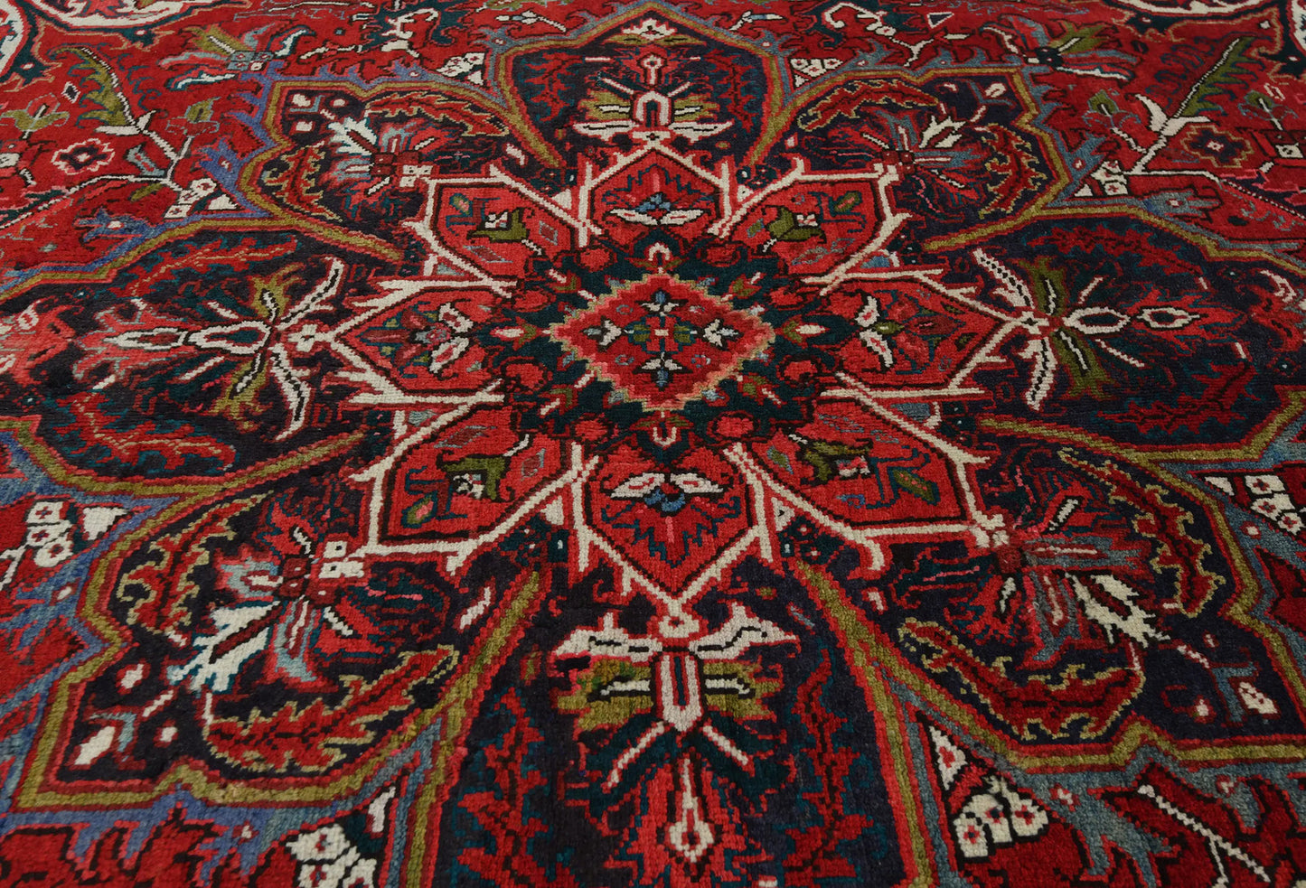 Tribal Handmade Oriental Rug 6'7X9 Ft Red Vintage