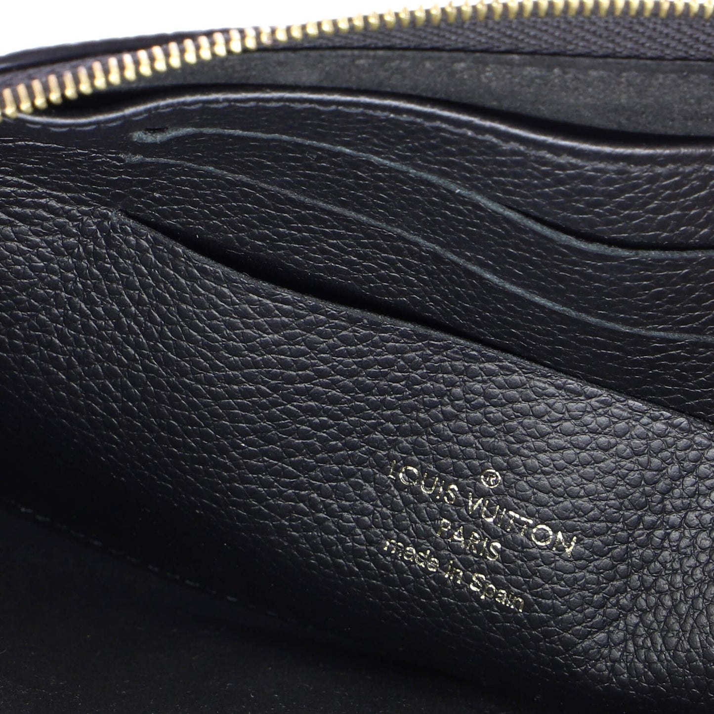 Louis Vuitton Double Zip Pochette Monogram Empreinte Leather