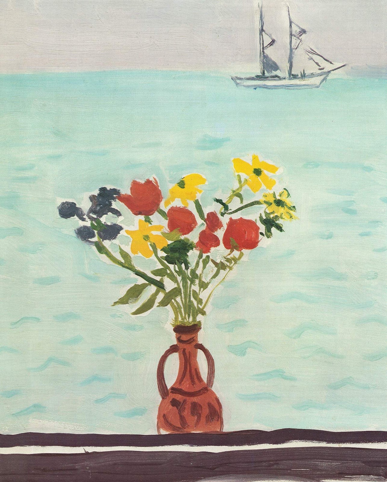 Albert Marquet Fenetre A La Goulette " Offset Lithograph Impr