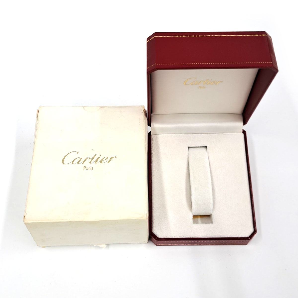 Cartier Panther Cougar Lm 2Row W35006B6 Beige Men'S Used Watch #7107