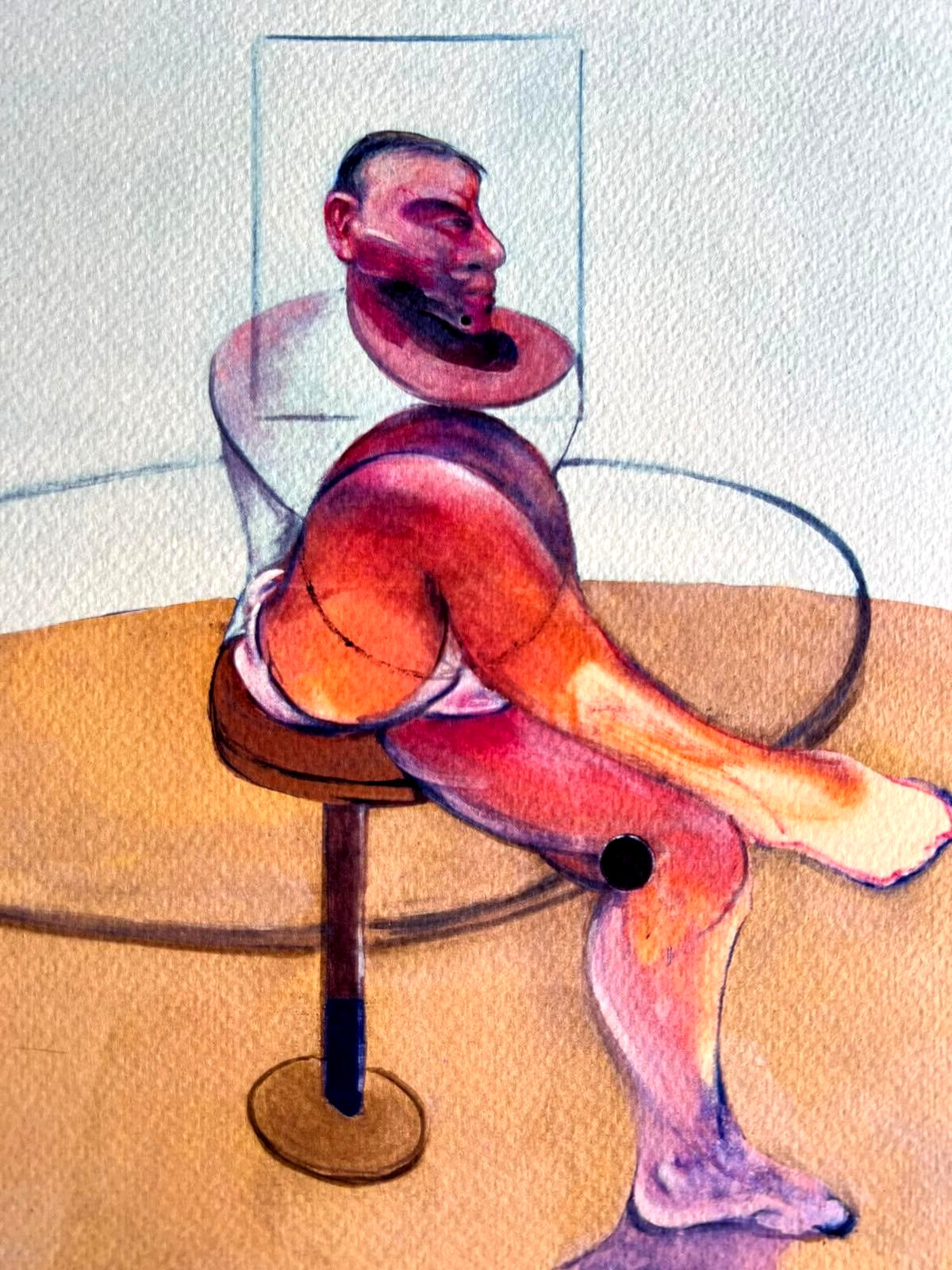Francis Bacon Lithograph Coa Signed In Pen