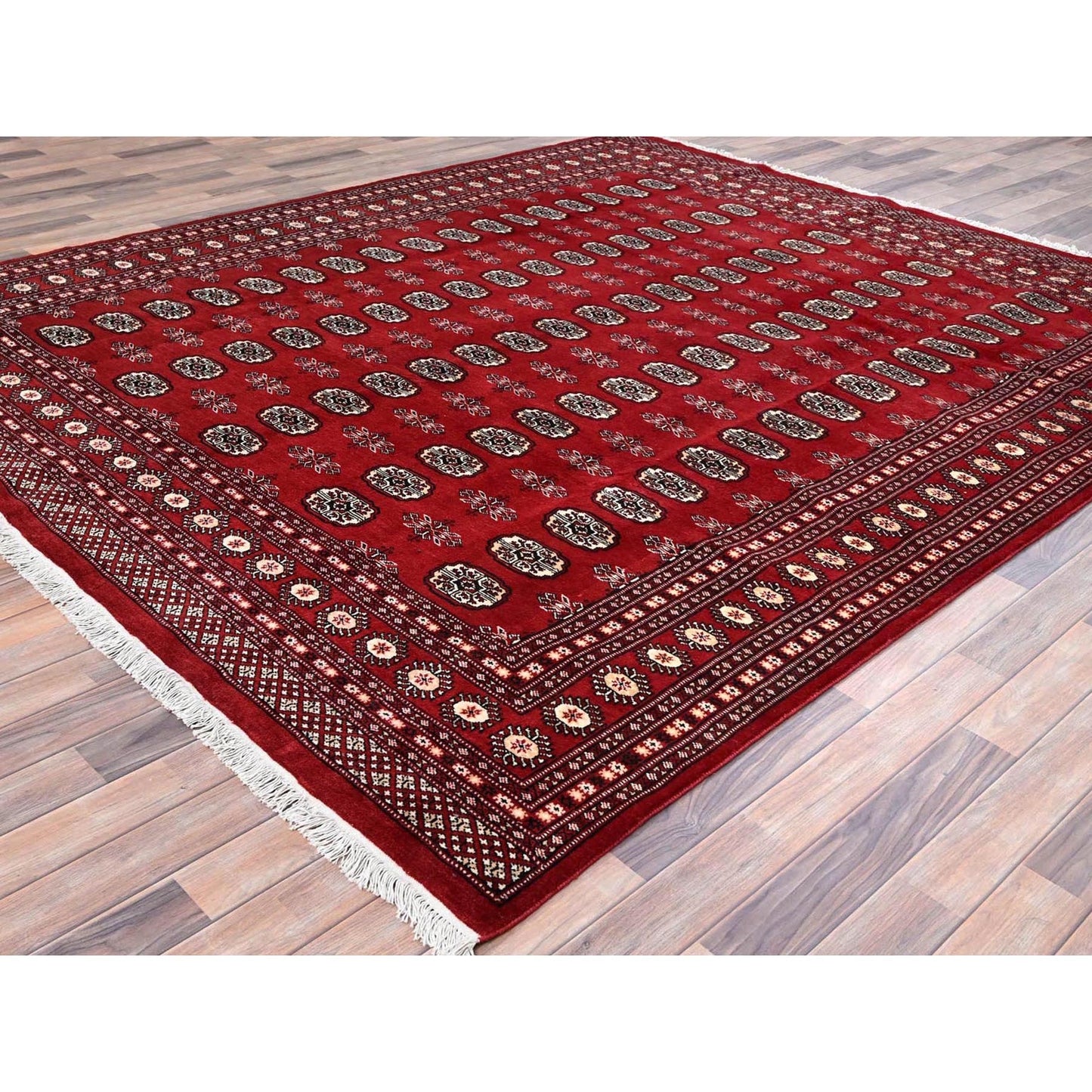 8'4"X10' Red Princess Bokara 100% Wool Hand Knotted Oriental Rug