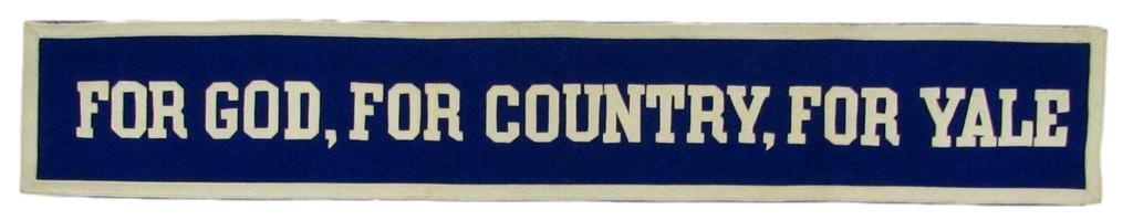 Vintage Yale Ivy League Football 36X6 Blue Felt