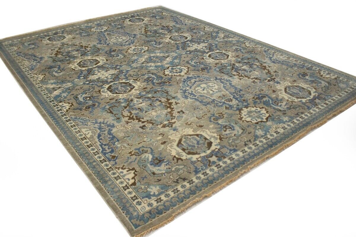 9X12 Ft Handmade Classic Osh Chobi Floral Rug