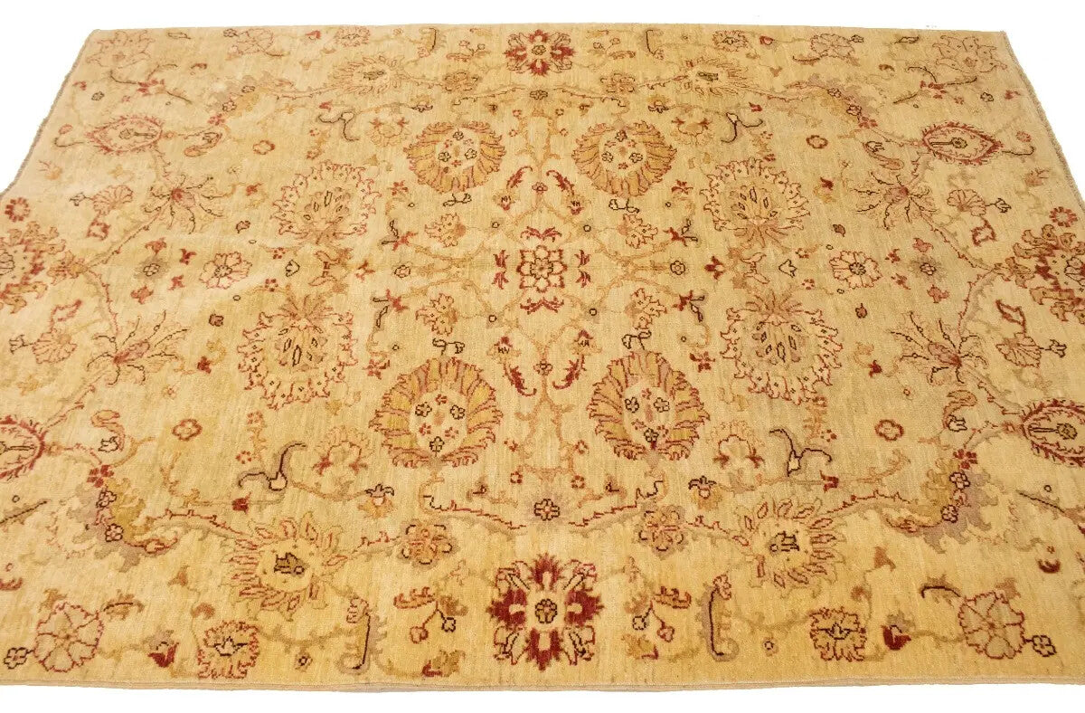 5X7 Ft Vintage Hand-Knotted Red Tribal Oriental