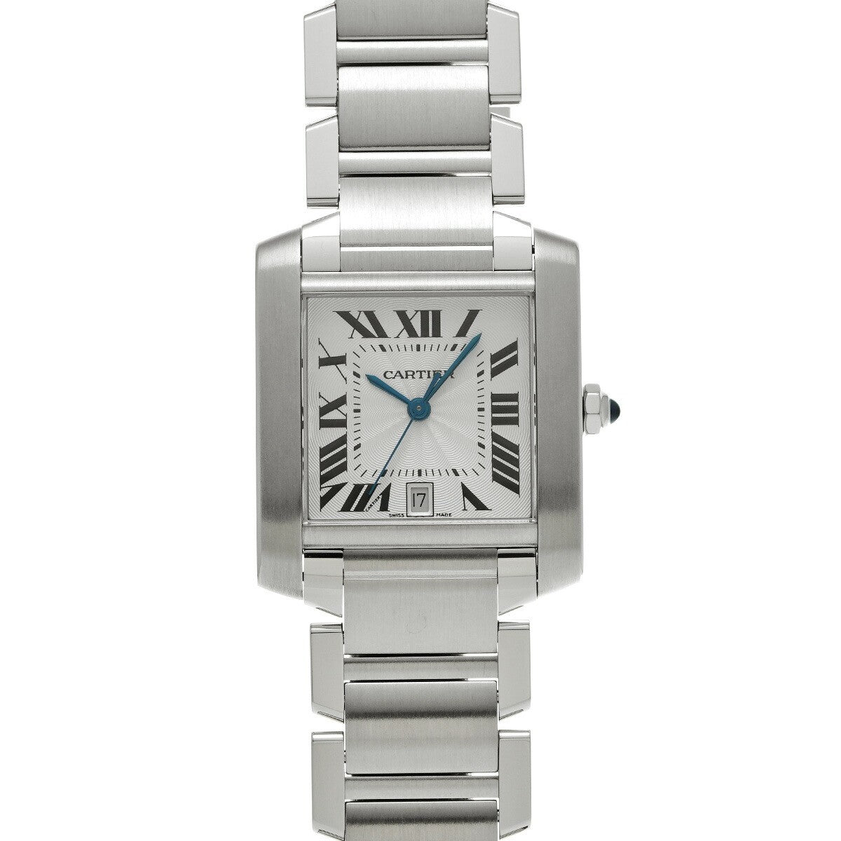 Cartier Tank Francaise Lm W51002Q3 Silver Men'S Used Watch #7117