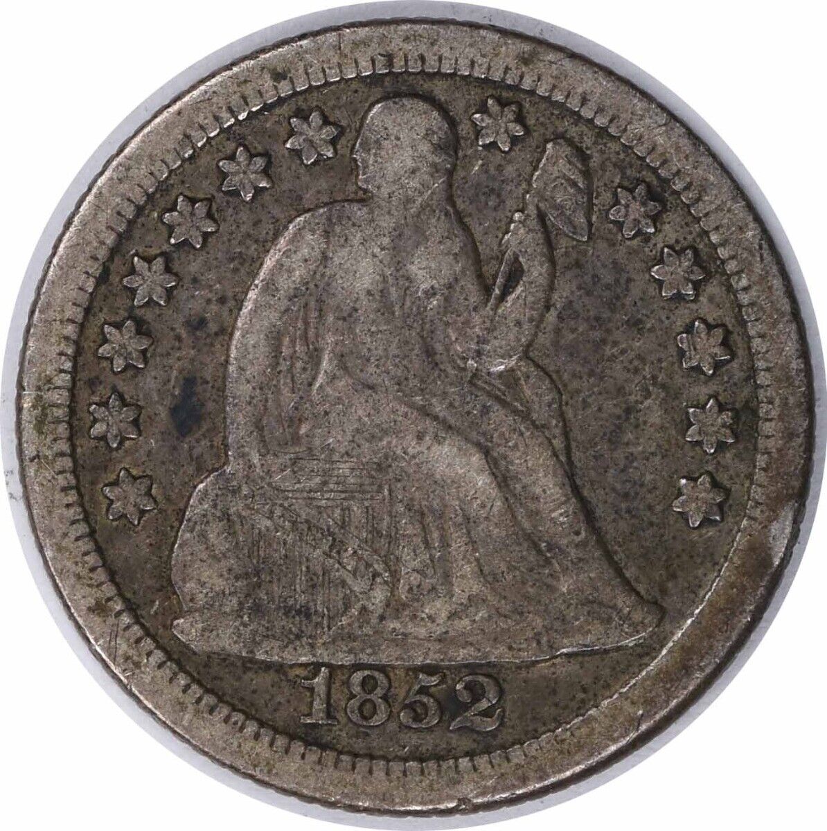 1852-O Liberty Seated Silver Dime VF Uncertified