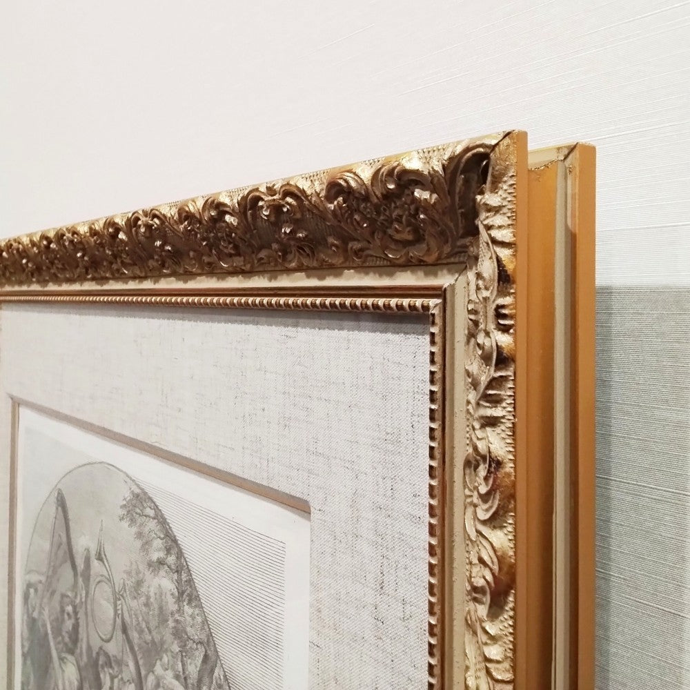 Jakob Frey After Domenichino 18Thc Engraving "Davids Victory" Antique Baroque P