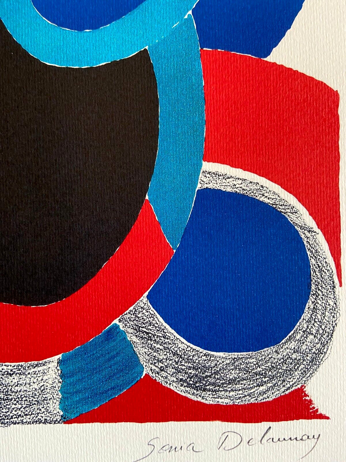 Sonia Delaunay Lithograph Coa Signed In Pen