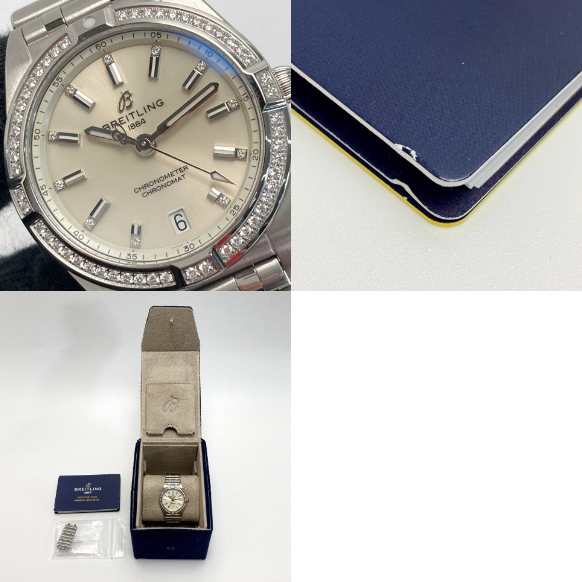 Breitling A77310 Silver Case Size 32Mm Ladies Used Watch #23111