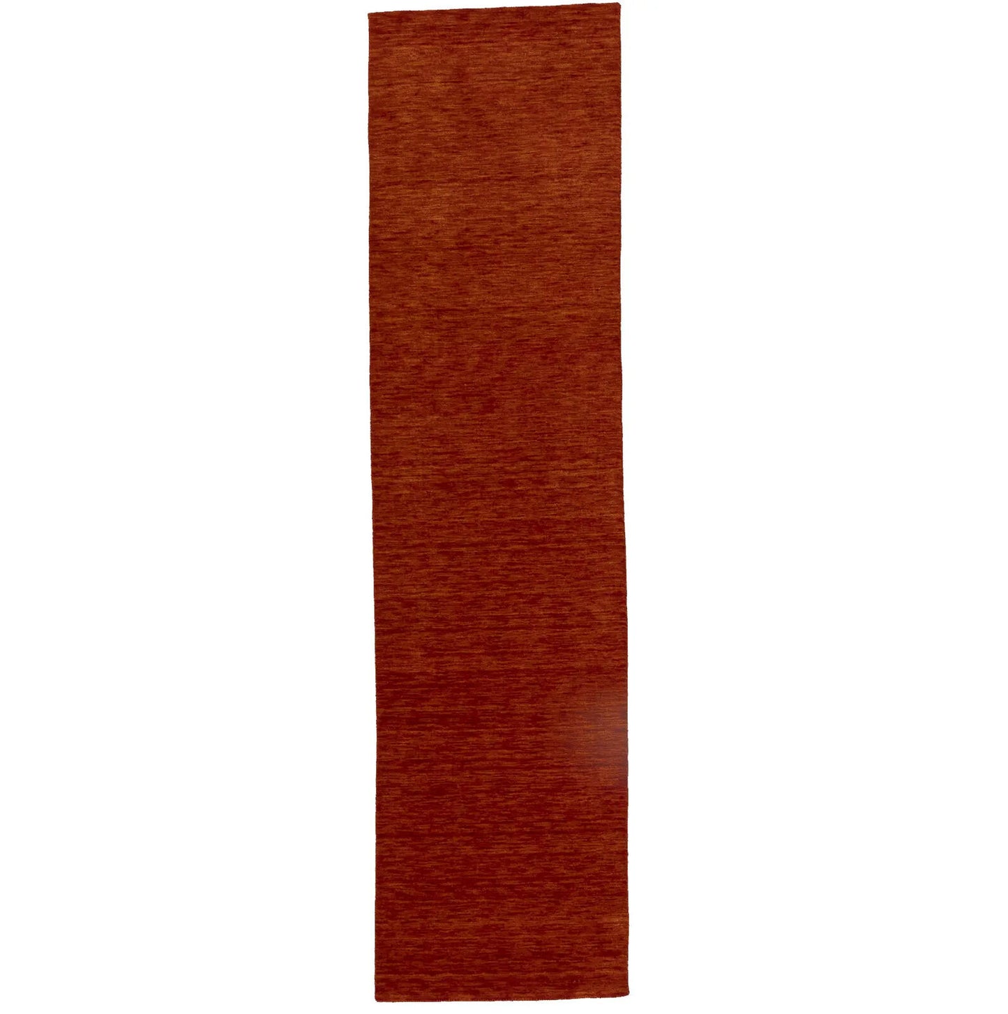 Orange Red Solid Design Hand-Loomed 3X10 Gabbeh