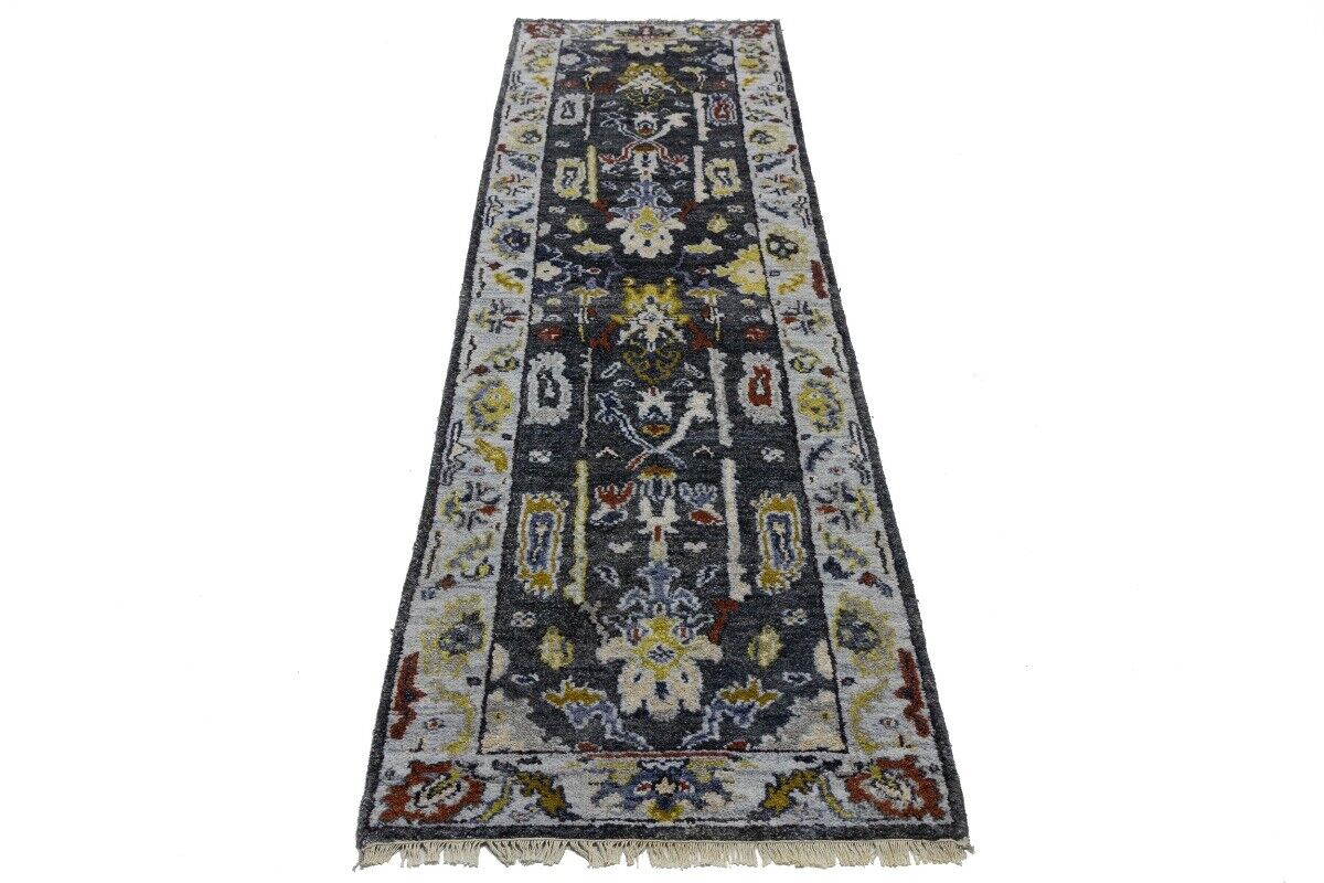 Osh Chobi Oriental Runner Rug 2'6X9'9 Ft Muted