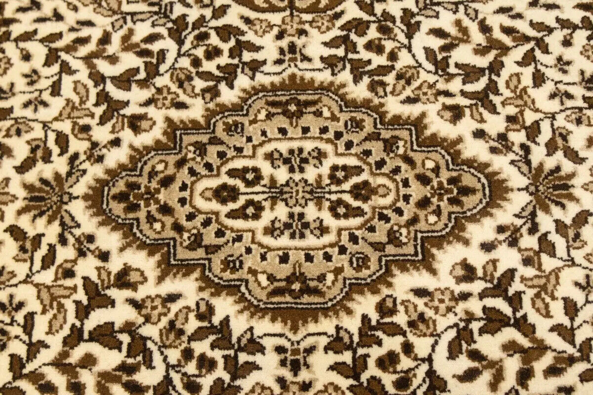 Handmade Kirman Oriental Runner Rug Plush Floral