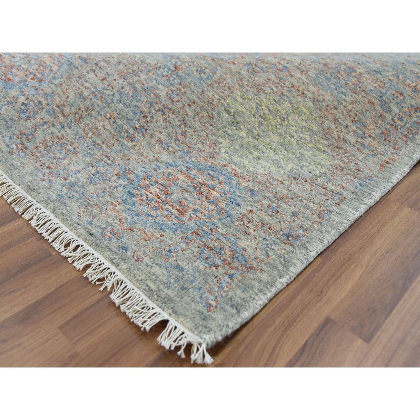 12'X17'4" Obscured And Subtle 100% Wool Hand Knotted Oriental Rug
