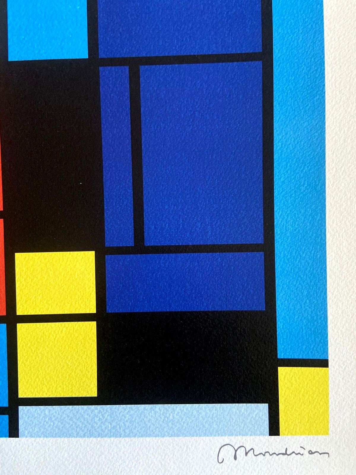 Piet Mondrian Lithograph Coa Numbered Signed Op