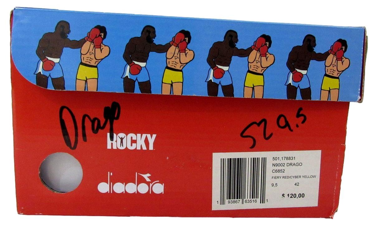 Dolph Lundgren Signed/Auto Pair Of Rocky/Drago Sneakers Size 9.5 Psa/Dna 198691