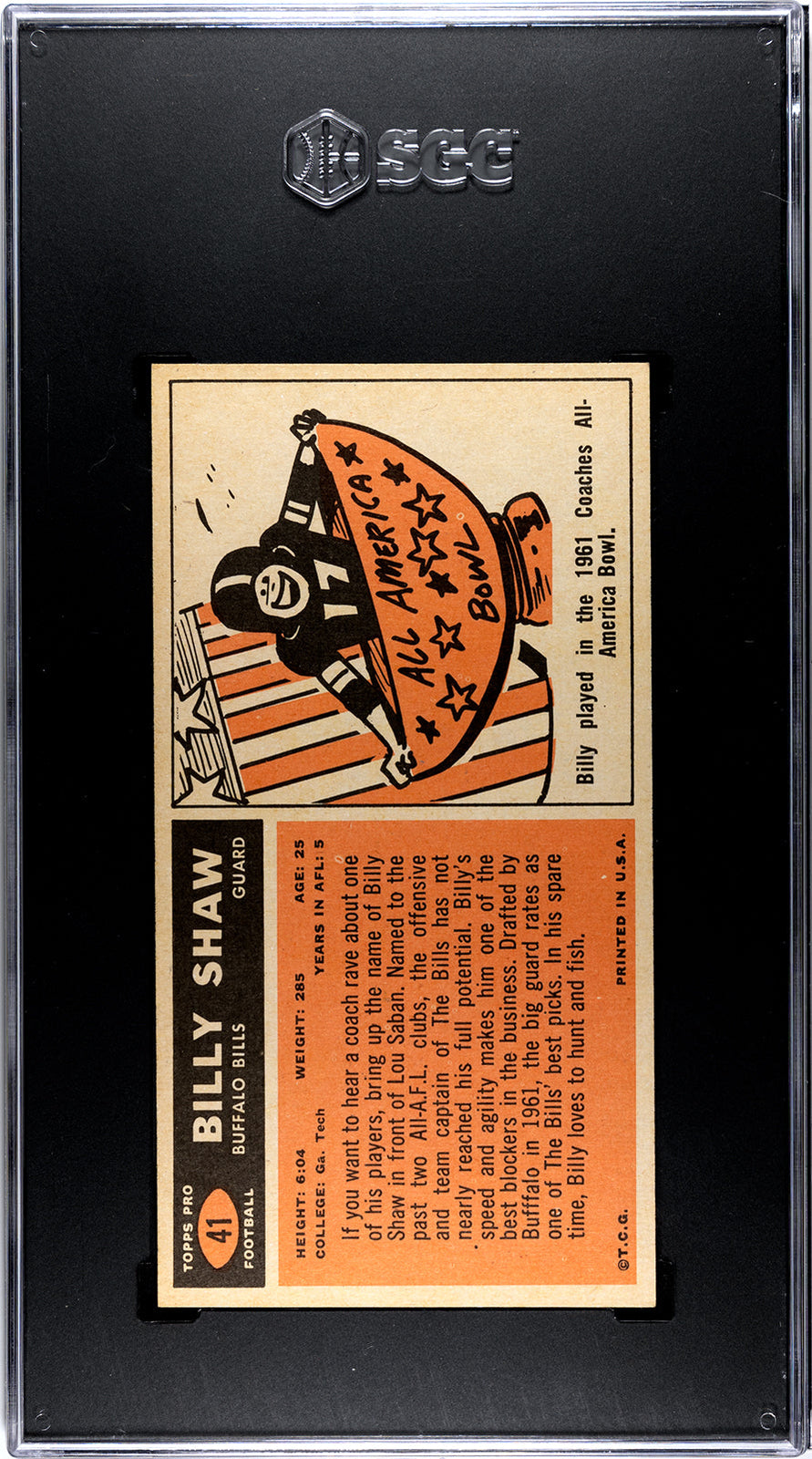 Billy Shaw 1965 Topps #41 Sgc 6.5