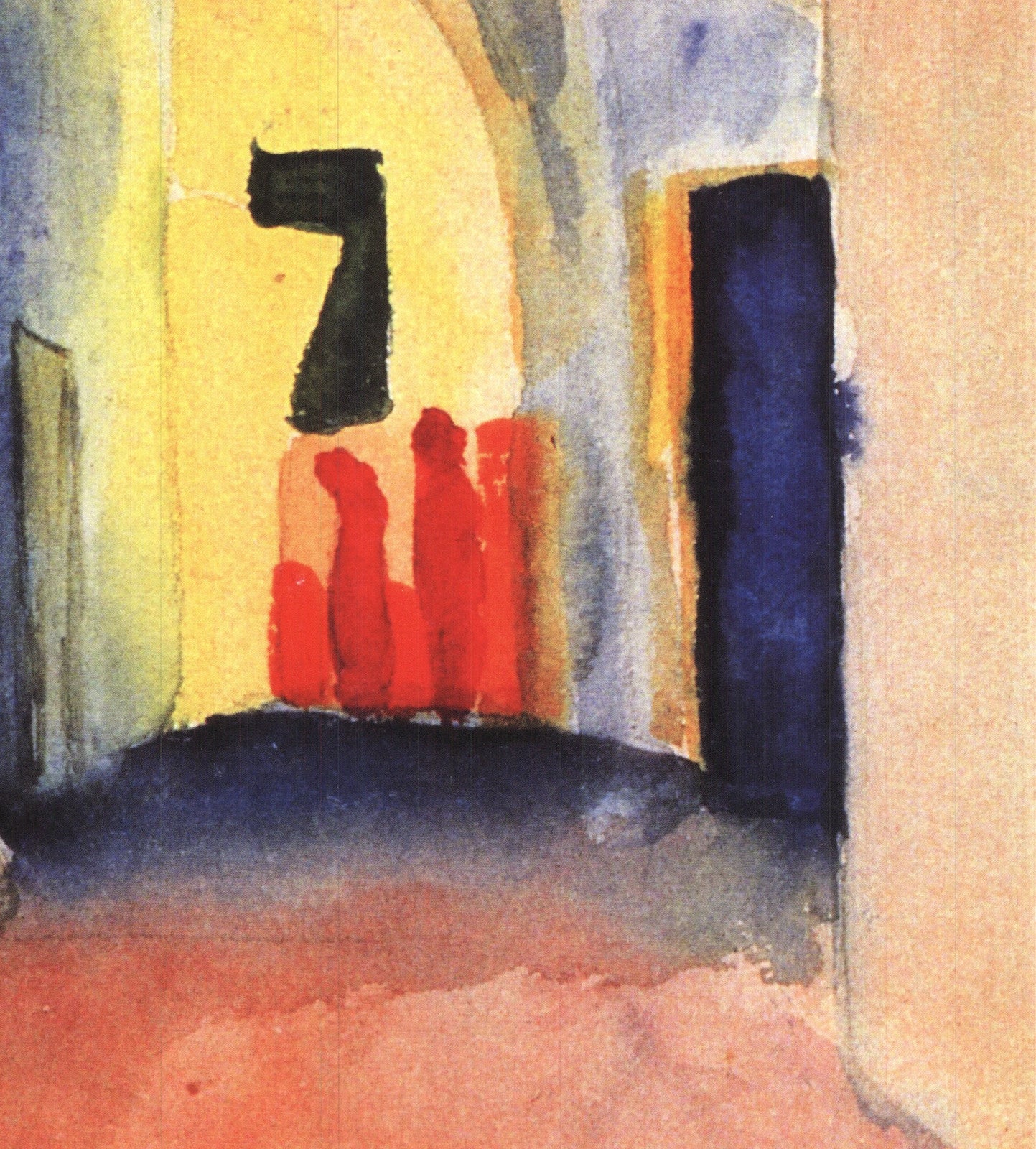 August Macke The Casbah " Offset Lithograph Modernism