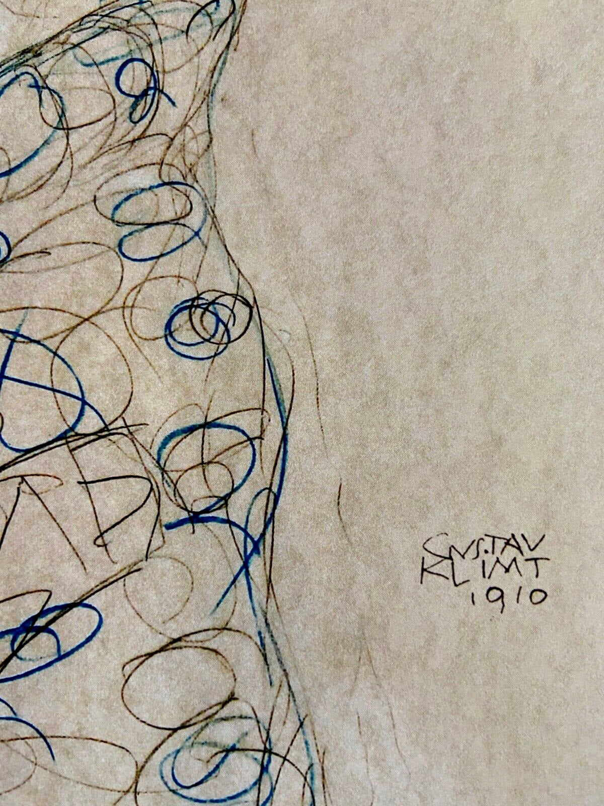 Gustav Klimt Lithograph Coa Signed Op Numbered