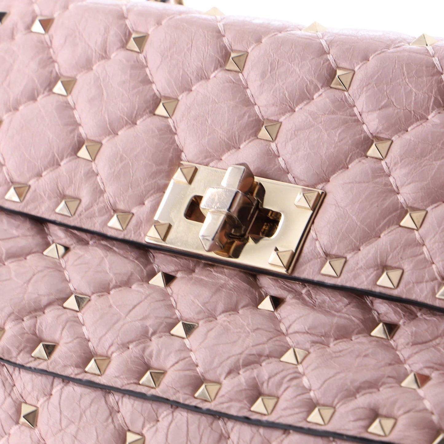 Valentino Garavani Rockstud Spike Flap Bag Quilted Leather Small