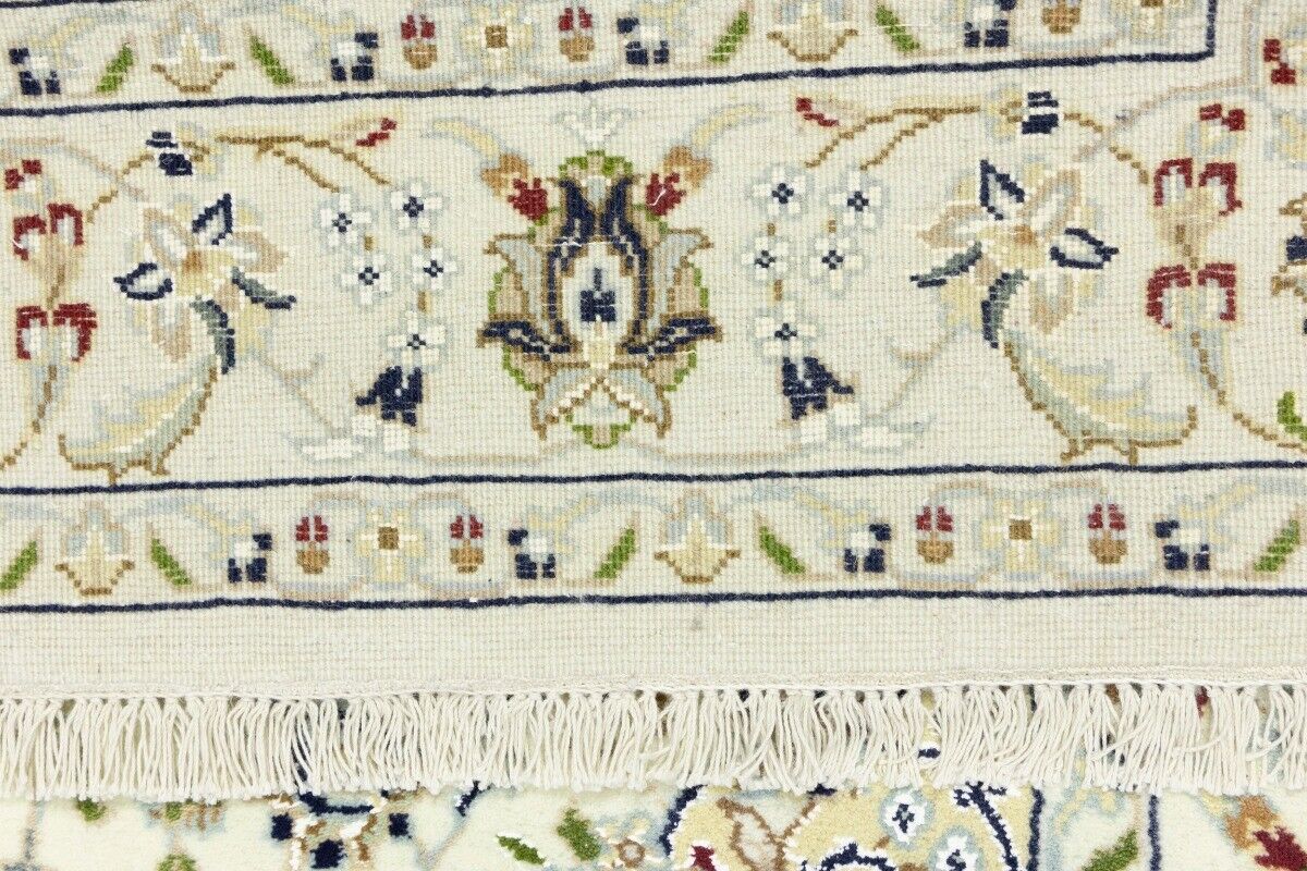 Indo-Nain Oriental Square Rug Vintage Floral