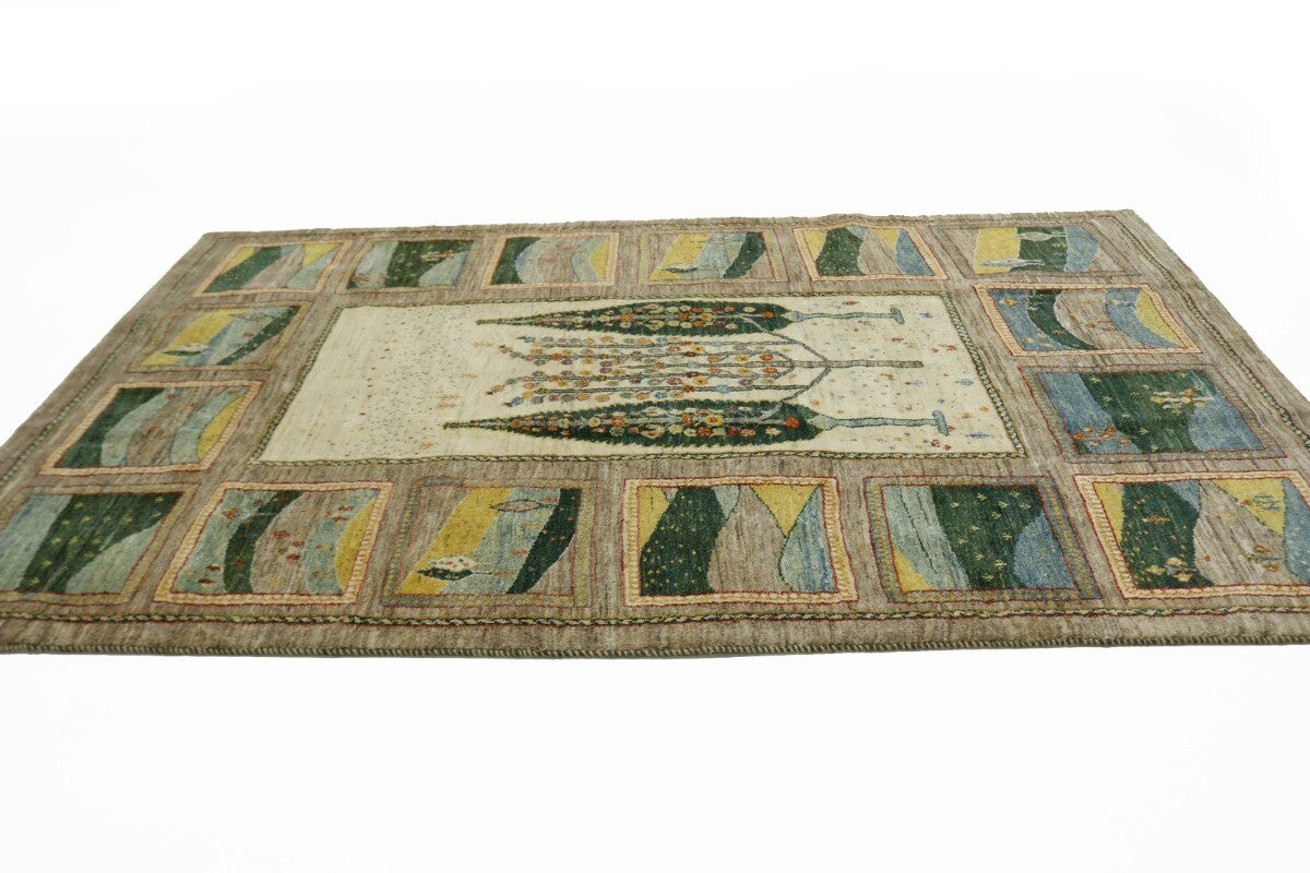 Handmade One Of A Kind Landscape Design Gabbeh