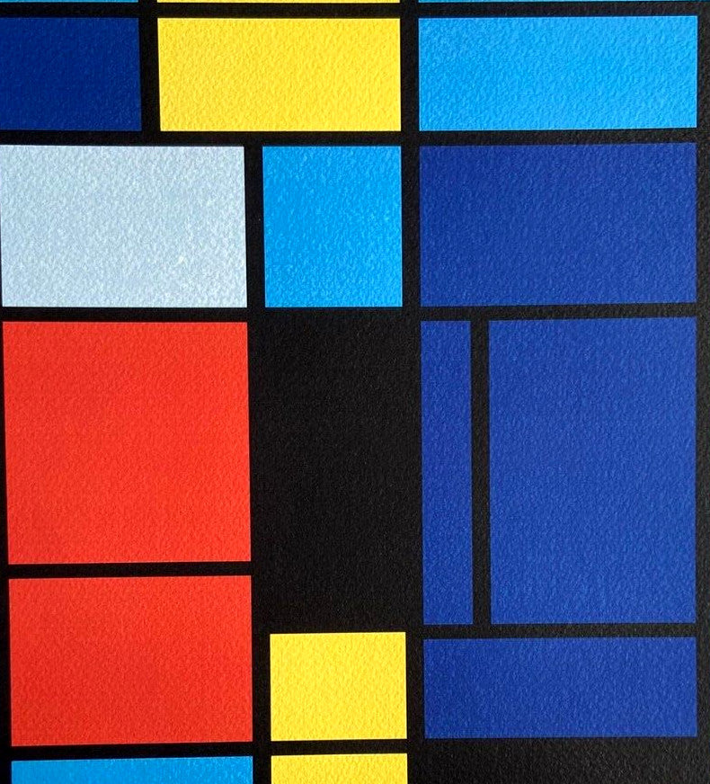 Piet Mondrian Lithograph Coa Numbered Signed Op
