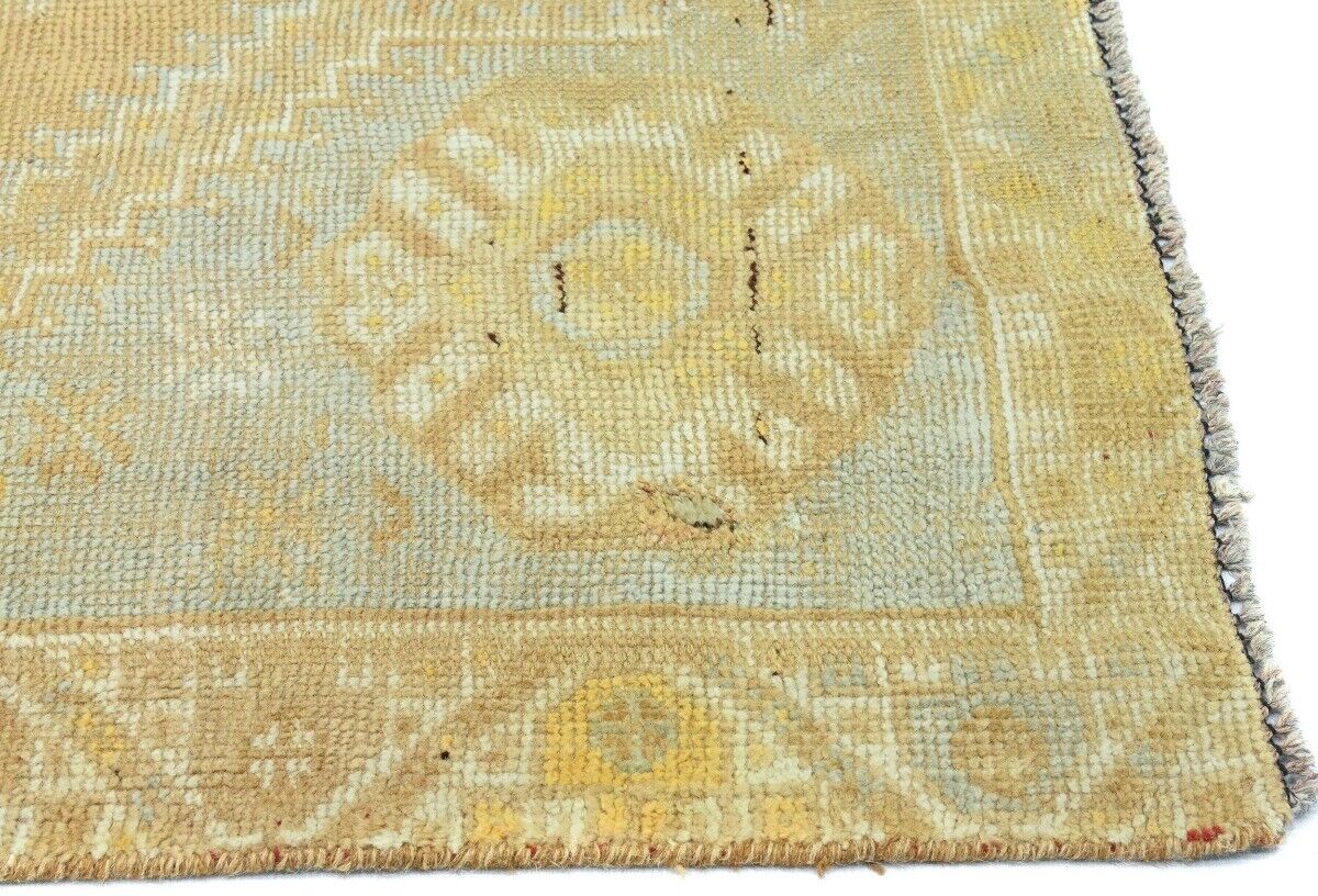 4X9 Ft Vintage Wool Tribal Runner Rug Distressed