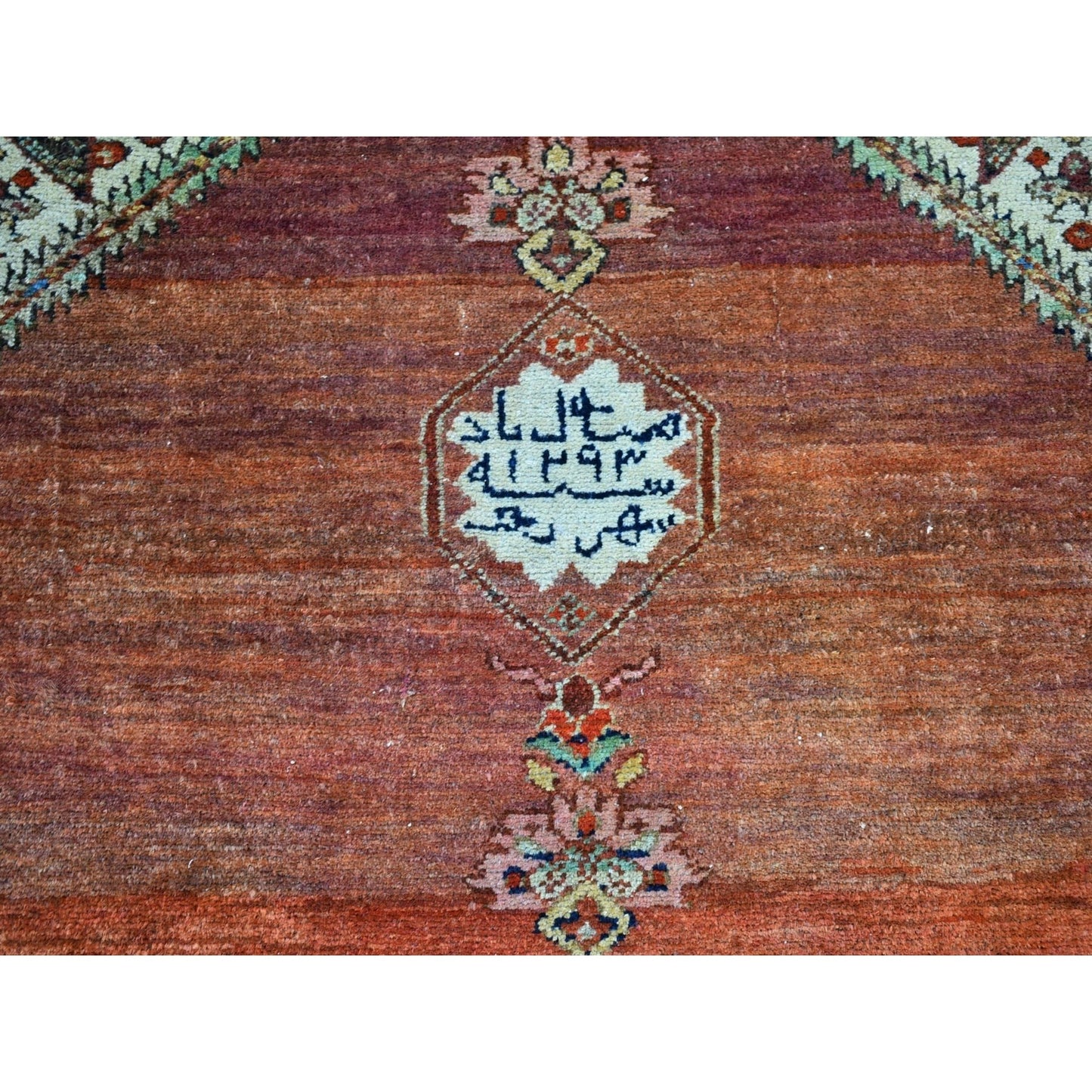 4'8"X12' Red Antique North West Farsian Wide Runner Wool Hand Made Rug