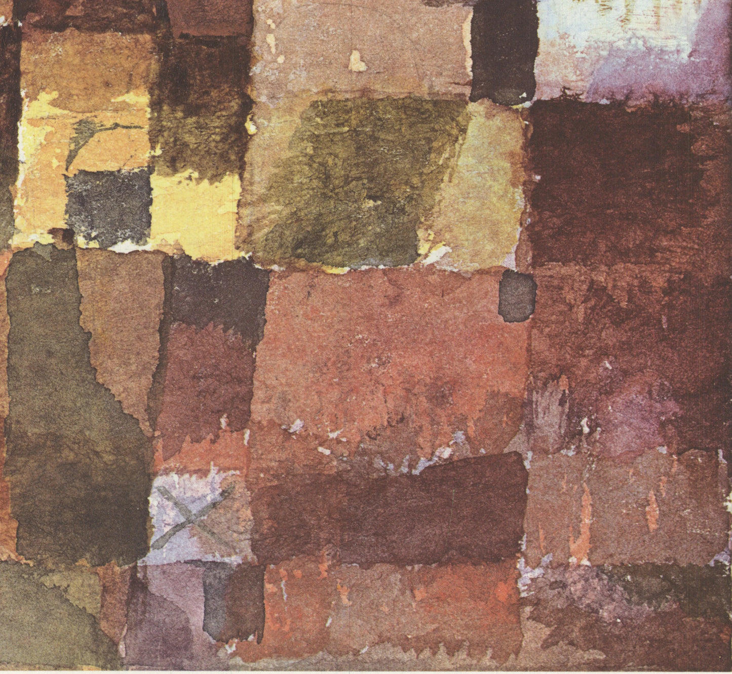 Paul Klee Red And White Domes " Offset Lithograph Modernism