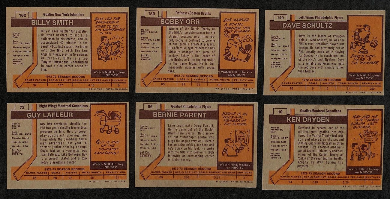 1973-74 Topps Hockey Cards Complete Set (1-198)