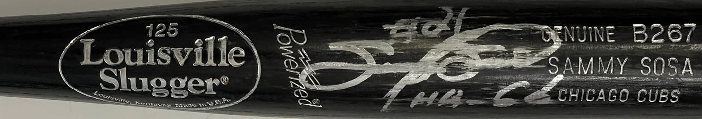 Sammy Sosa Autographed Louisville Slugger Game