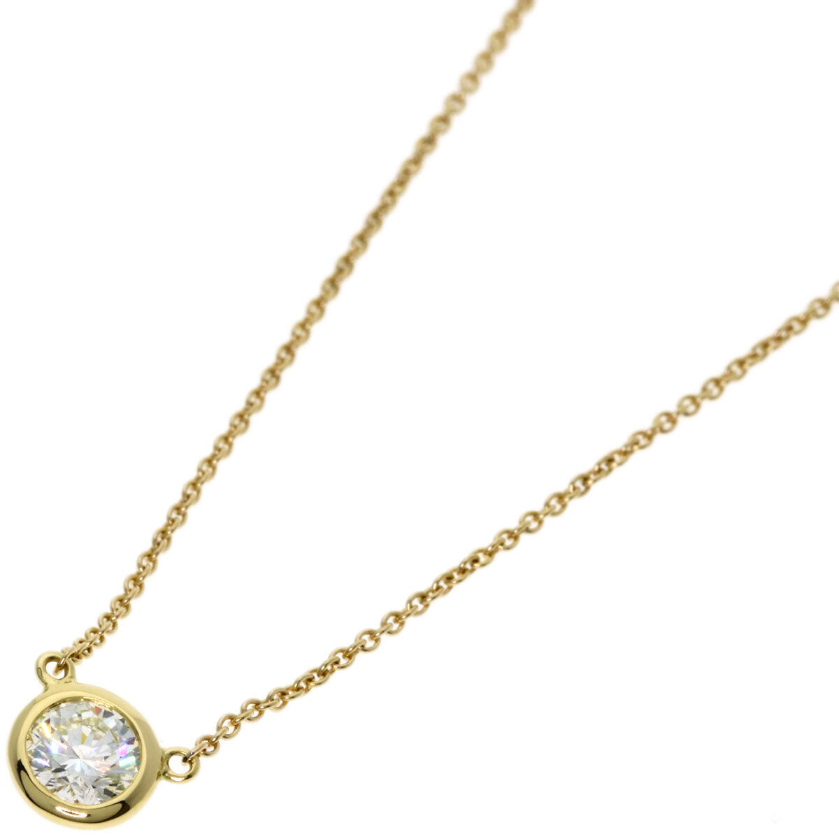 Tiffany&Co. Necklace By The Yard Diamond K18