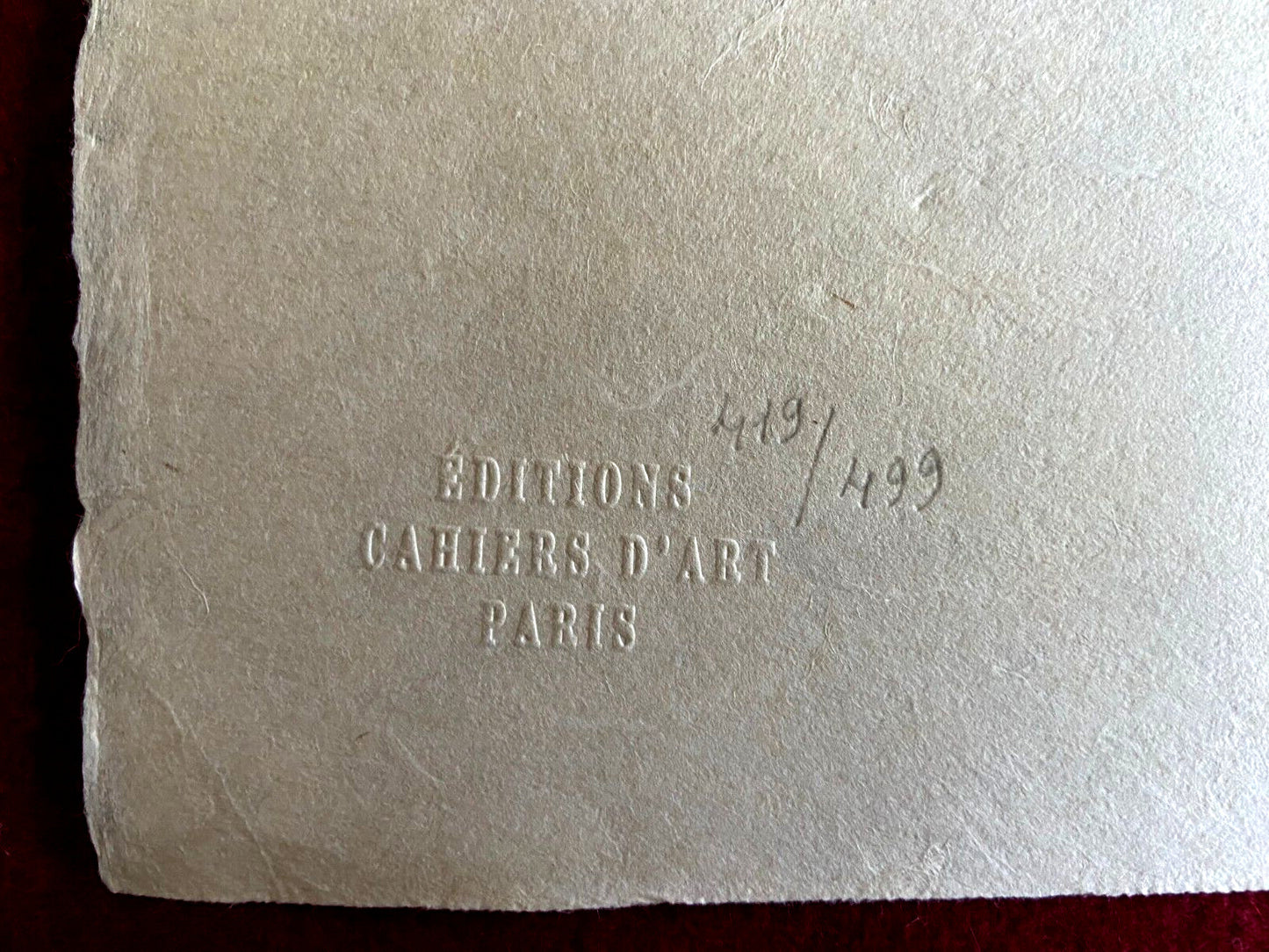 Henri Matisse Lithograph Hand Made Coa Signed Contract Numbered By Hand