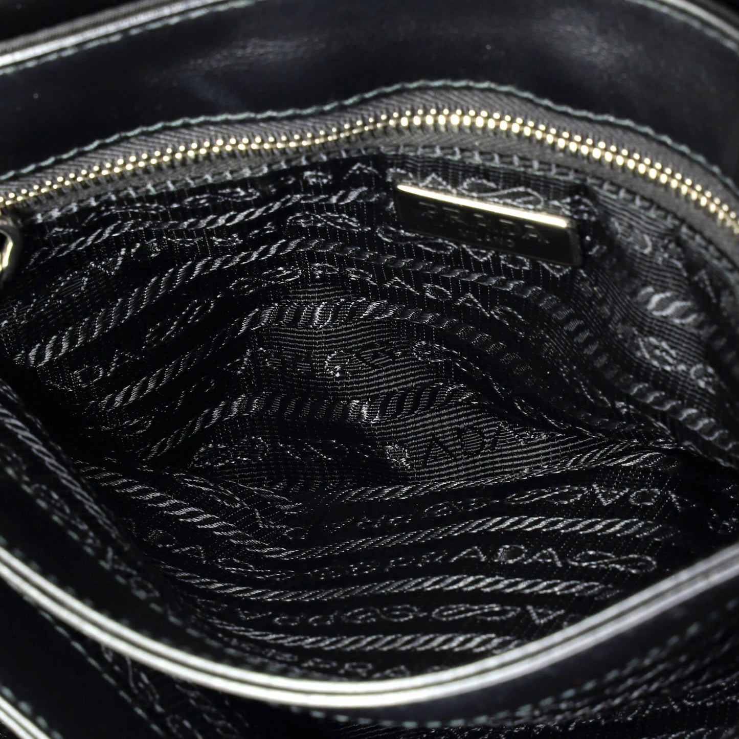 Prada Chain Flap Crossbody Bag Tessuto And Saffiano Leather Medium