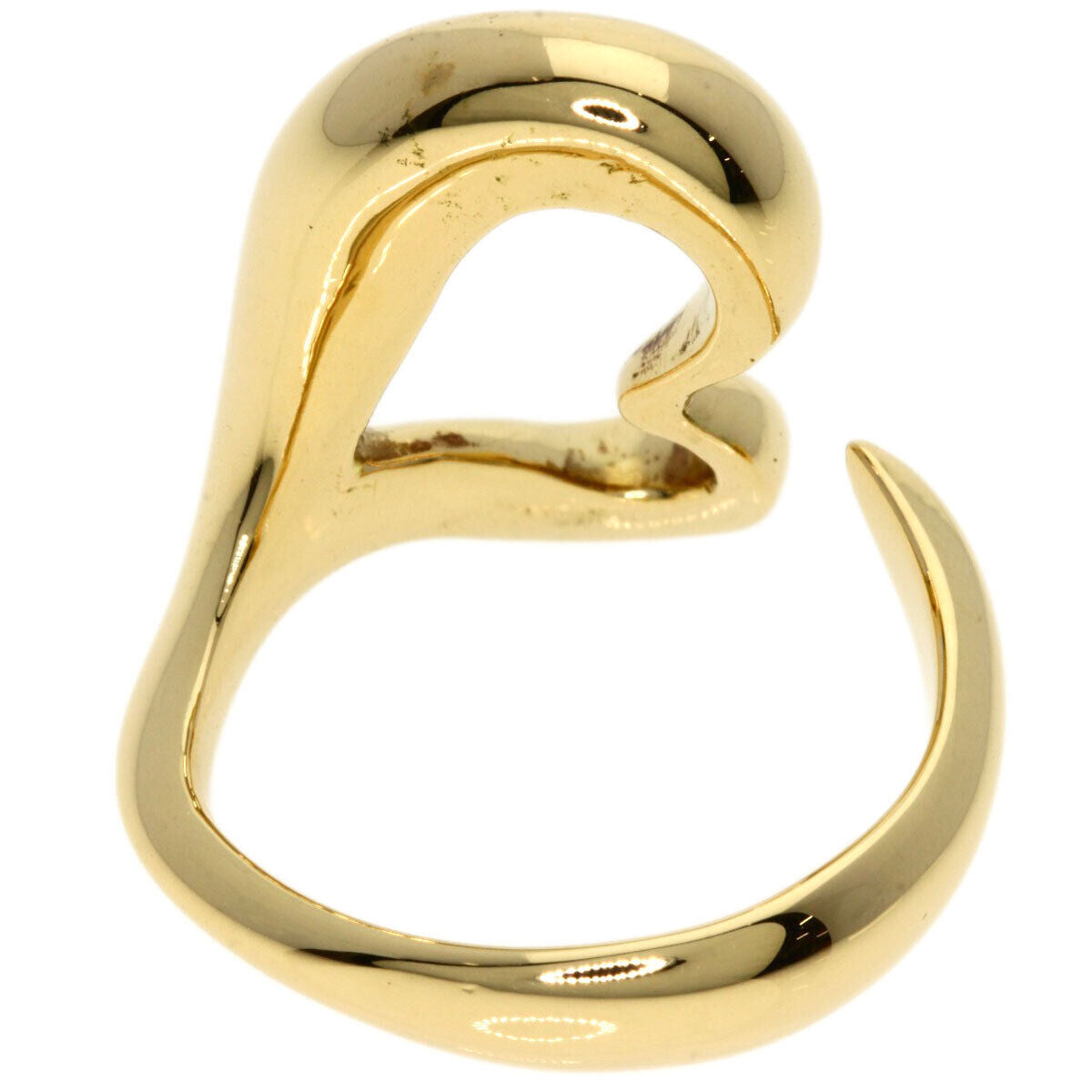 TIFFANY&Co. Ring Open heart K18 Yellow Gold