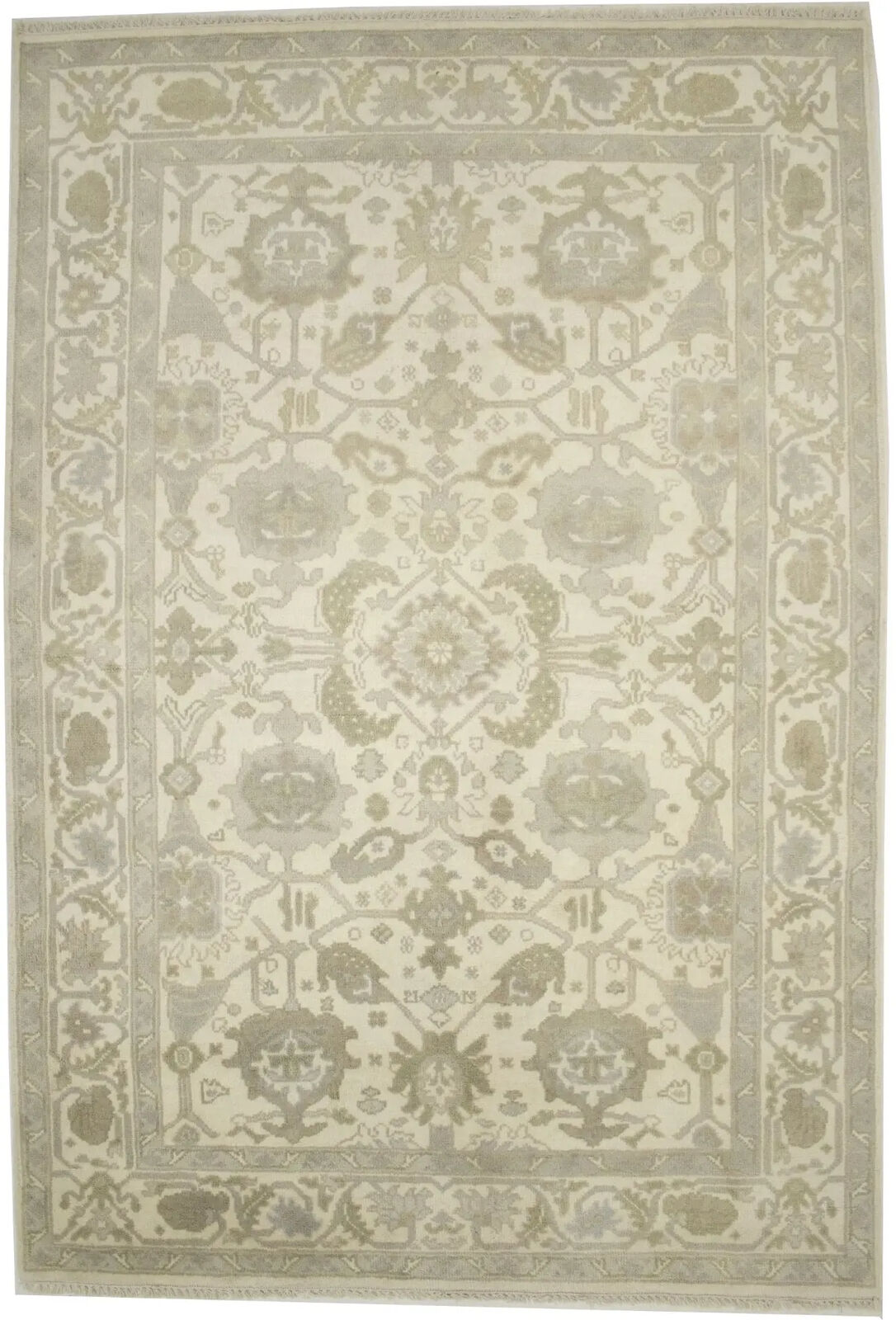 6X9 Ft Handmade Oushak Chobi Oriental Rug Muted