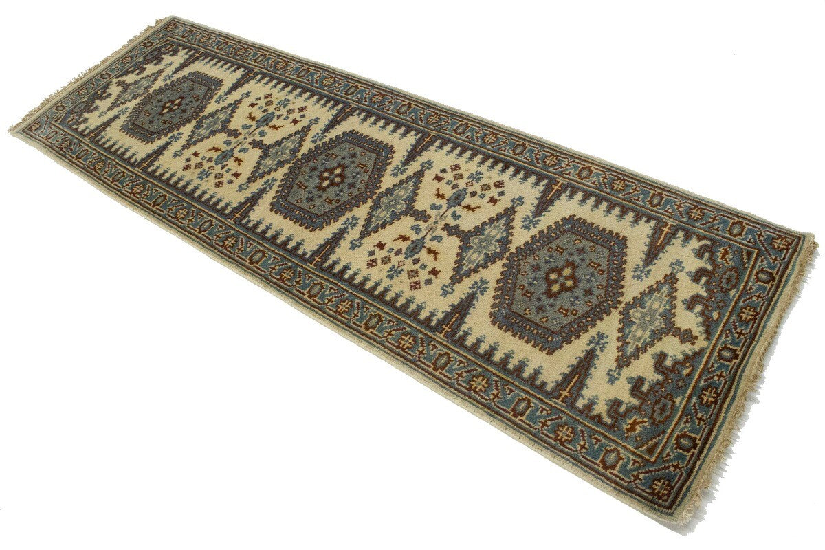 Vintage-Style Indo-Viss Oriental Runner Handmade