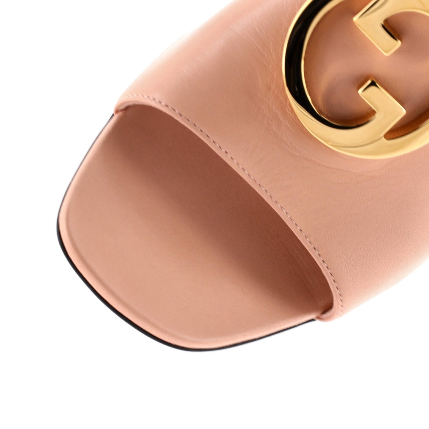 Gucci Women'S Blondie Ankle Strap Heeled Sandals Leather