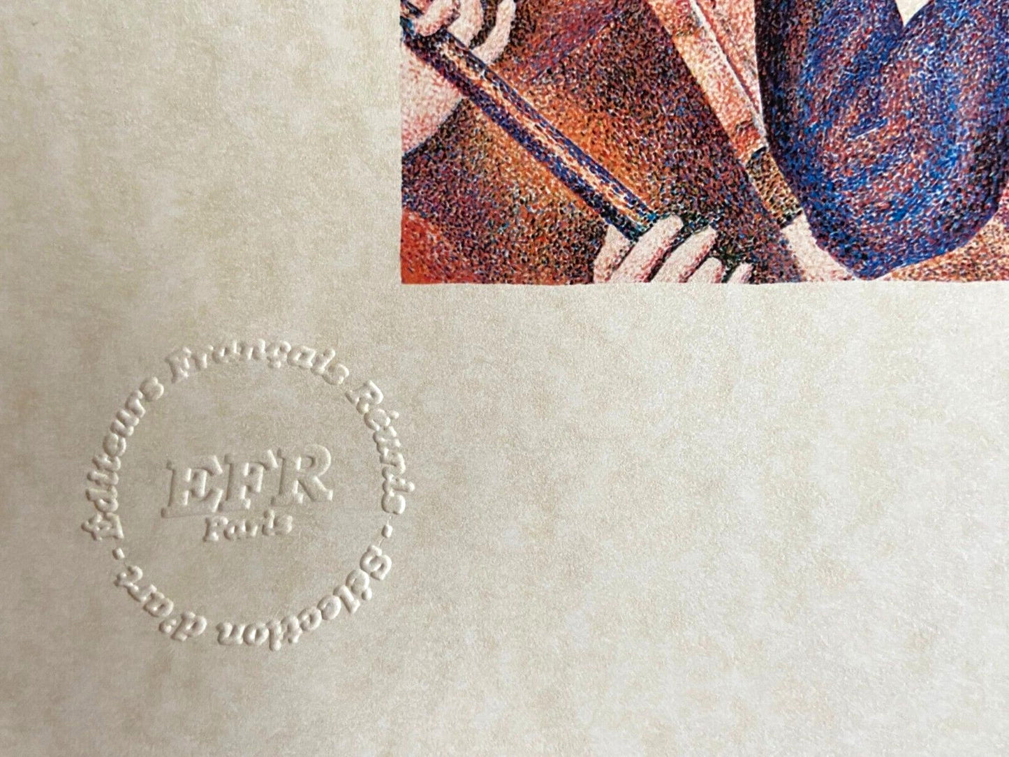 Georges Seurat Lithograph Coa Signed Numbered (Edgar Degas)