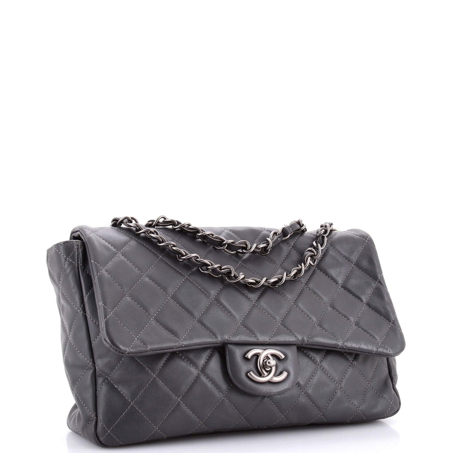 Chanel Classic Single Flap Bag Quilted Lambskin Jumbo