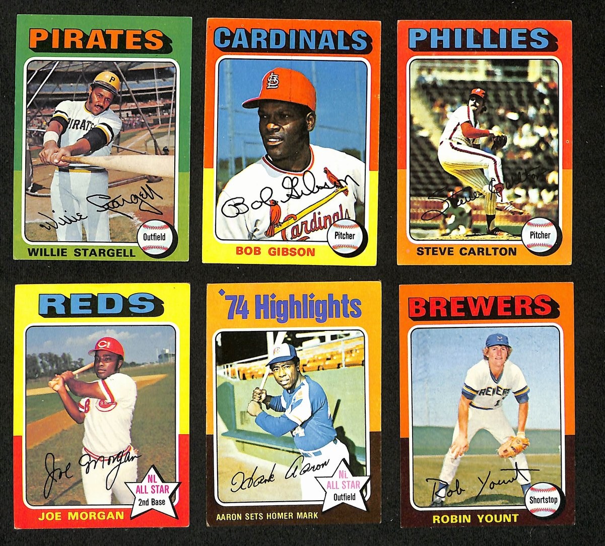 1975 Topps Baseball Complete Set (660) Aaron,