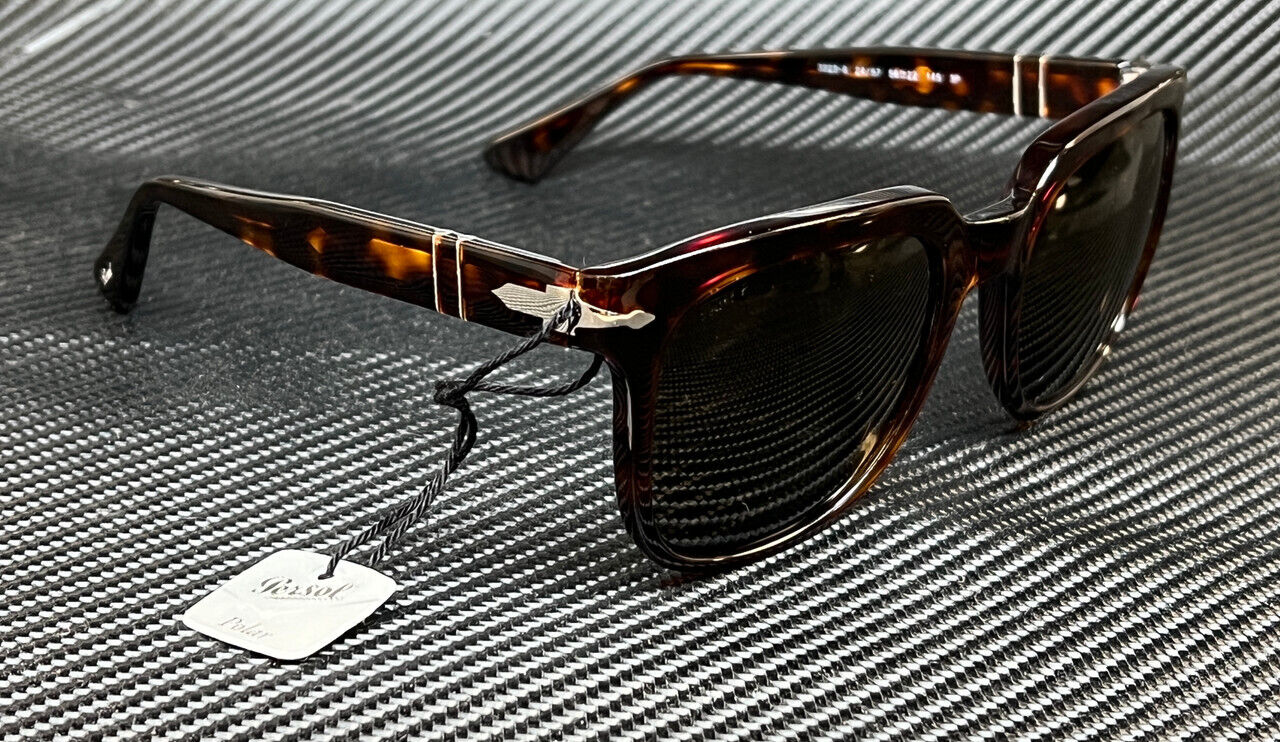 PERSOL PO3323S 24 57 Havana Polarized Unisex 56