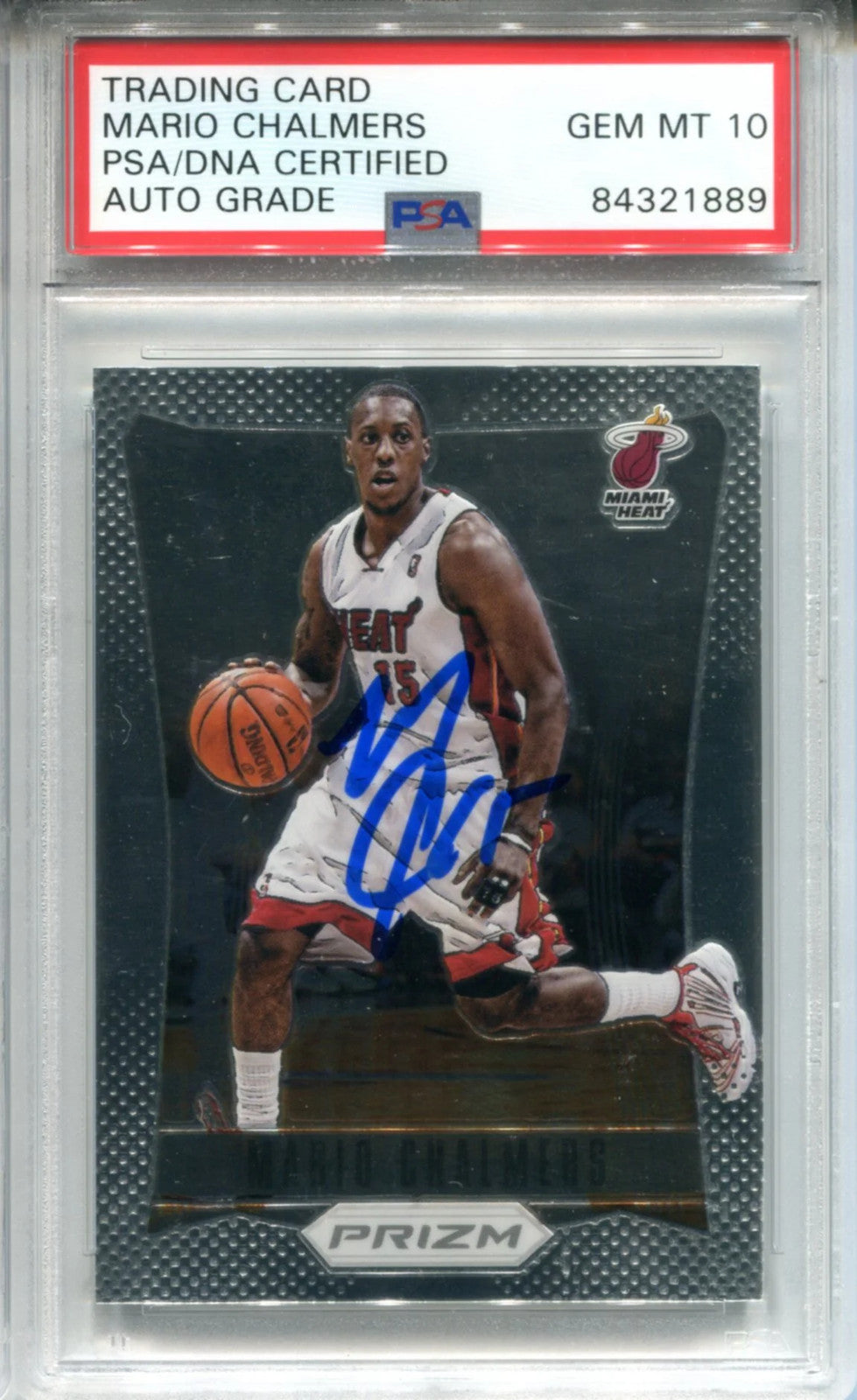 Mario Chalmers Autographed 2011-12 Panini Prizm